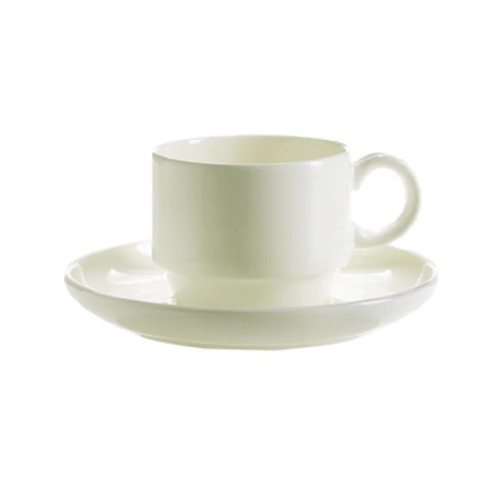 Arc Cardinal FN038 8.5 Oz Stack Cup Bone China with Chef and Sommelier Design