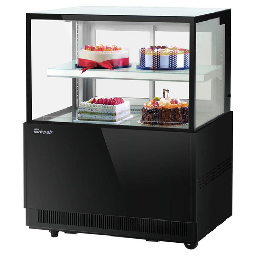 Turbo Air TBP36-46NN_WH 35 Inch Refrigerated Bakery Display Case with Self-Cleaning Condenser 9 Cu Ft