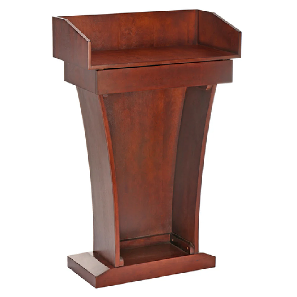 Alpine Industries ADI661-012-CH 27 Inch Stand-Up Podium Lectern Floor Model with Drawer Wood Cherry Finish Alpine Industries ADI661-012-CH 27 Inch Stand-Up Podium Lectern Floor Model with Drawer Wood Cherry Finish