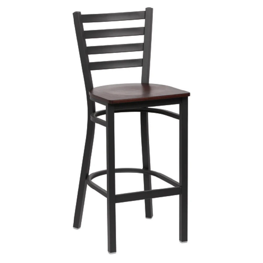 Royal Industries ROY 9002 W Bar Stool Ladder Back 17