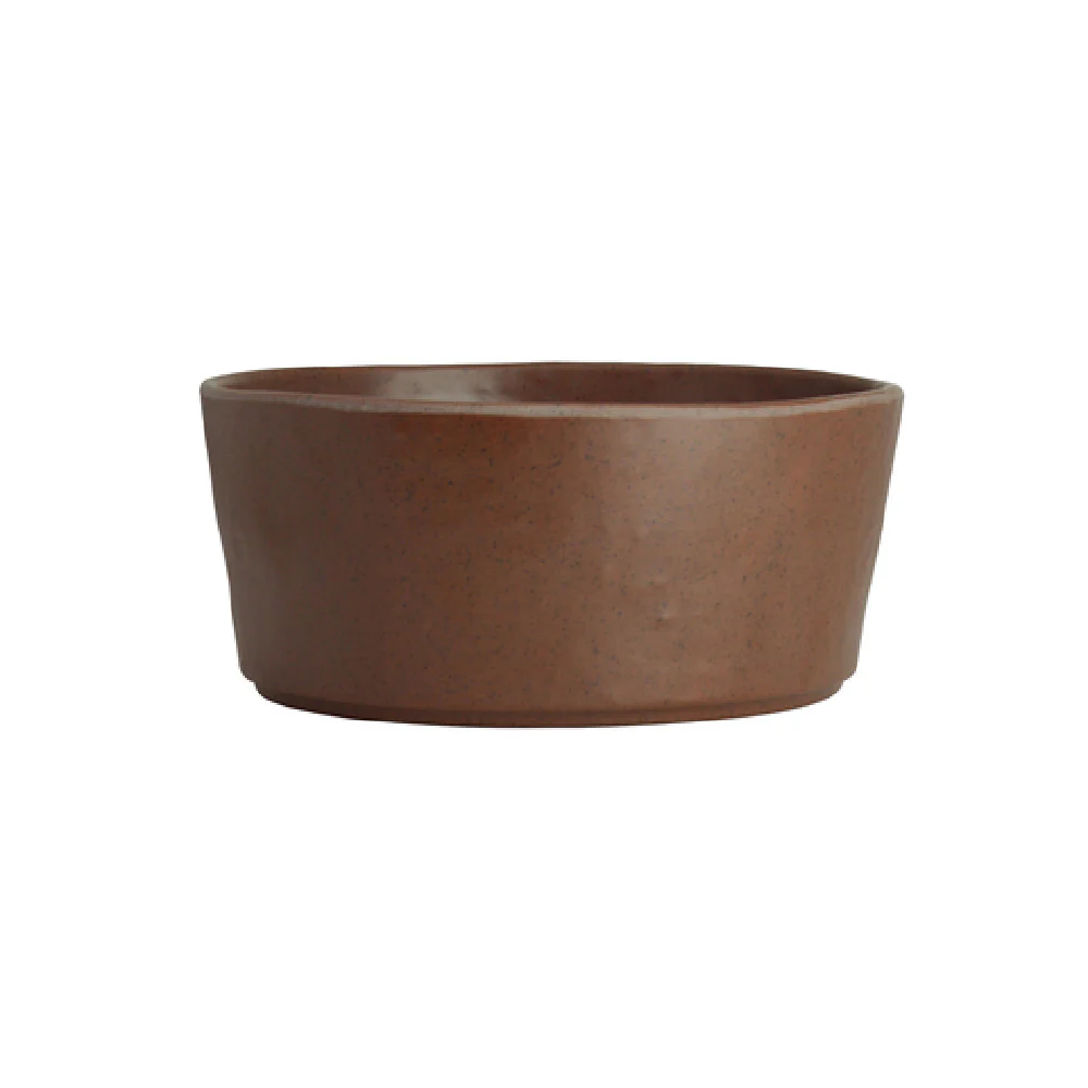 Steelite 7180TM518 17.5 oz Round Bowl with Redwood Melamine Construction