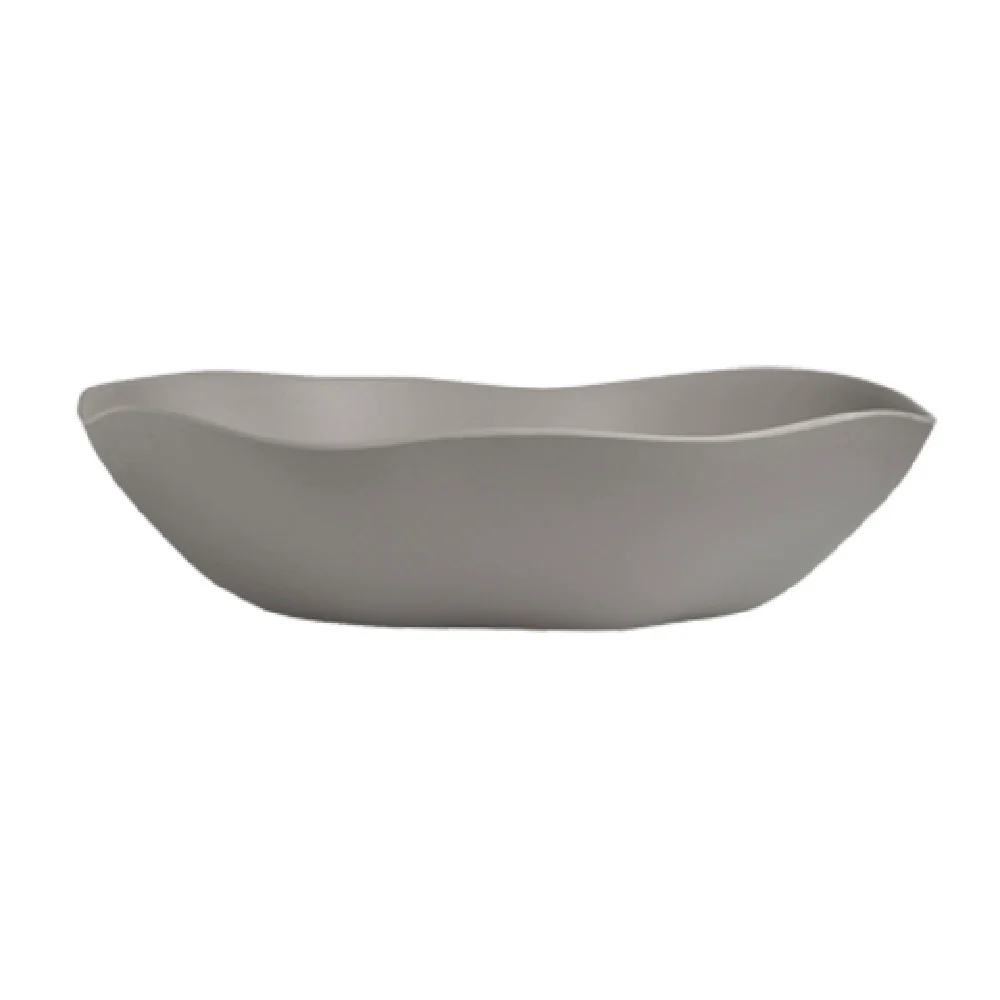 Steelite 7006DD032 22 Inch XXL Salad Bowl with Melamine Gray Finish