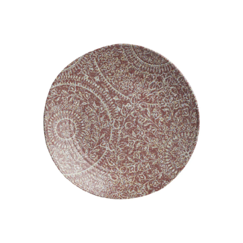 Steelite 7123TM074 9.0 Inch Round Plate Melamine Rubine Solano 12 Packs