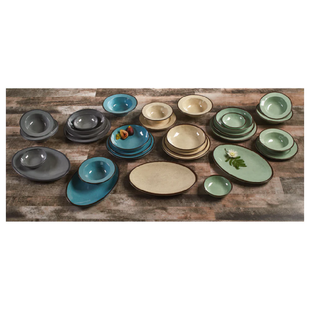GET Enterprises DB10M-H 18 Oz Melamine Pasta Soup Bowl Round Green Crackled 10 Inch GET Enterprises DB10M-H 18 Oz Melamine Pasta Soup Bowl Round Green Crackled 10 Inch