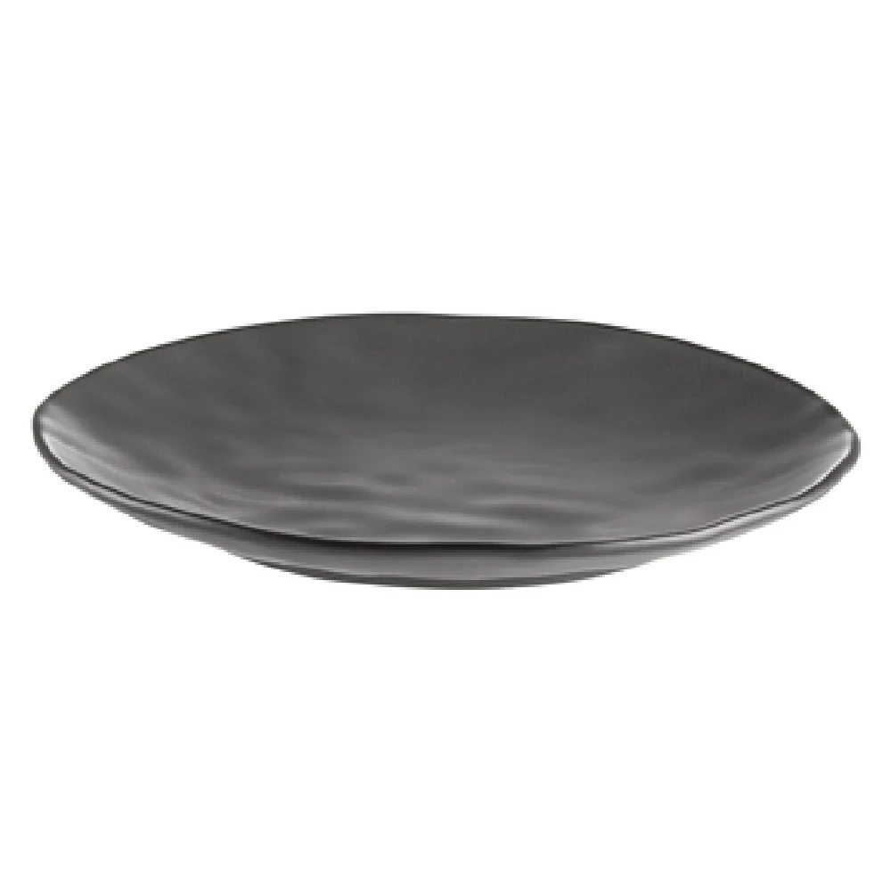 CAC China RFR-8 8 Inch Round Dark Green Porcelain Rainforest Plate