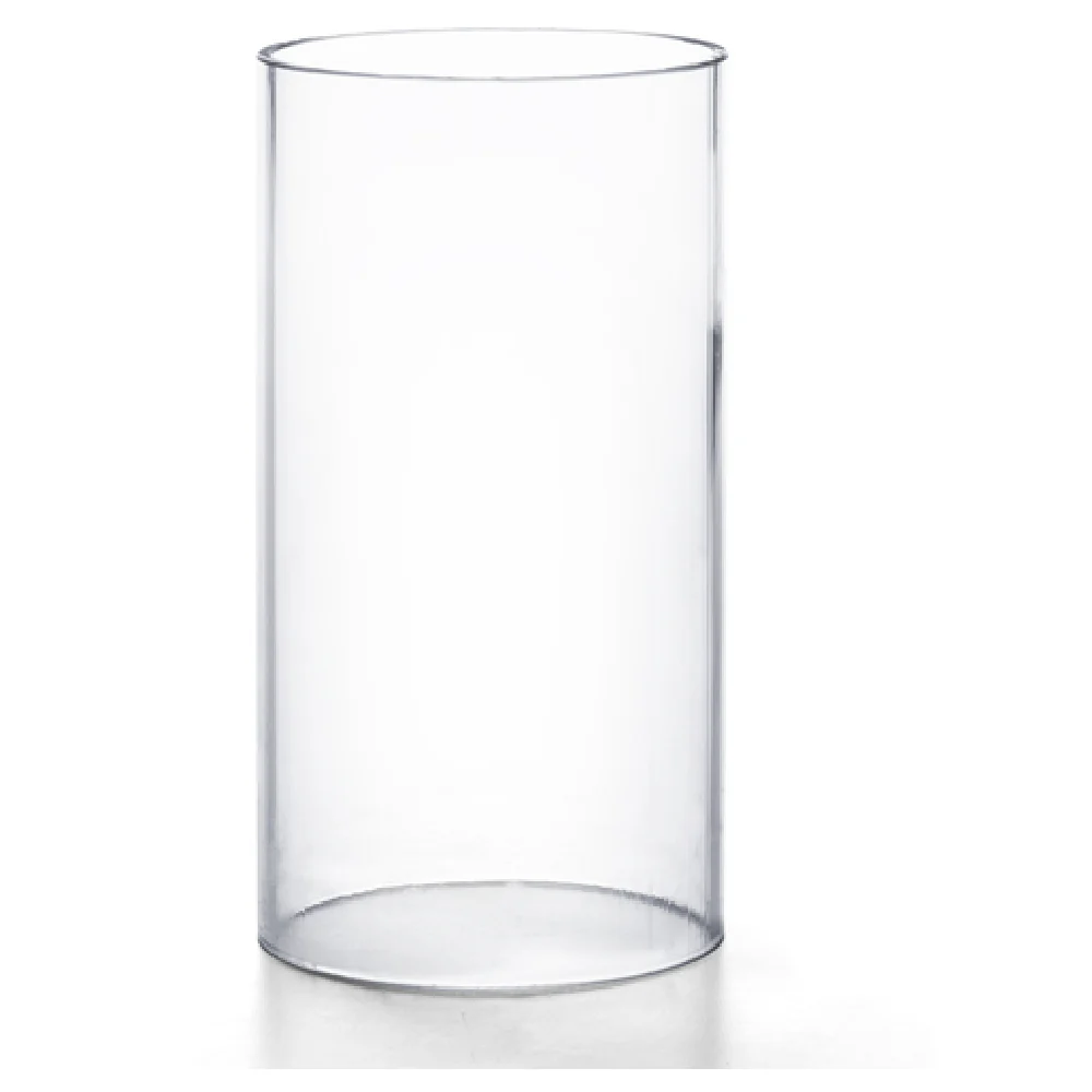 Hollowick 4846 3 Inch Cylinder Candle Lamp Globe Plastic with Impact Resistant Design