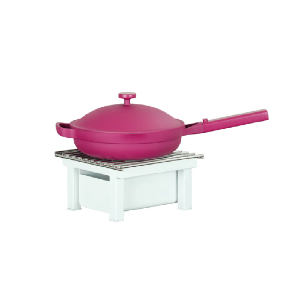 Cal Mil 1348-12-15 10 Inch White Metal Chafer Alternative with Wire Grill Cal Mil 1348-12-15 10 Inch White Metal Chafer Alternative with Wire Grill