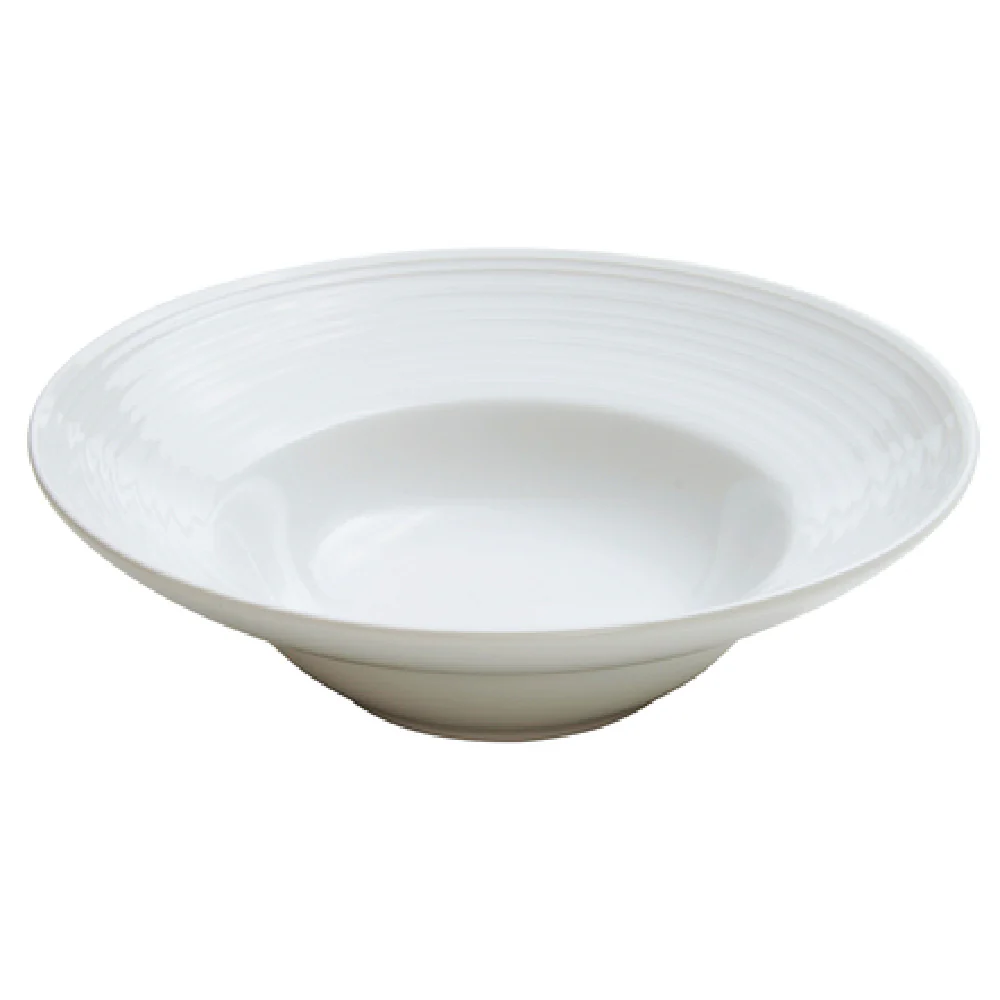 1880 Hospitality R4570000797RC 38 Oz Bowl Round Deep Embossed Porcelain Bright White