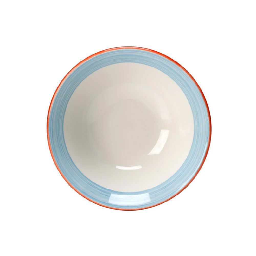 Steelite 15310126 16.0 Qt Oatmeal Bowl Round Blue Alumina Vitrified