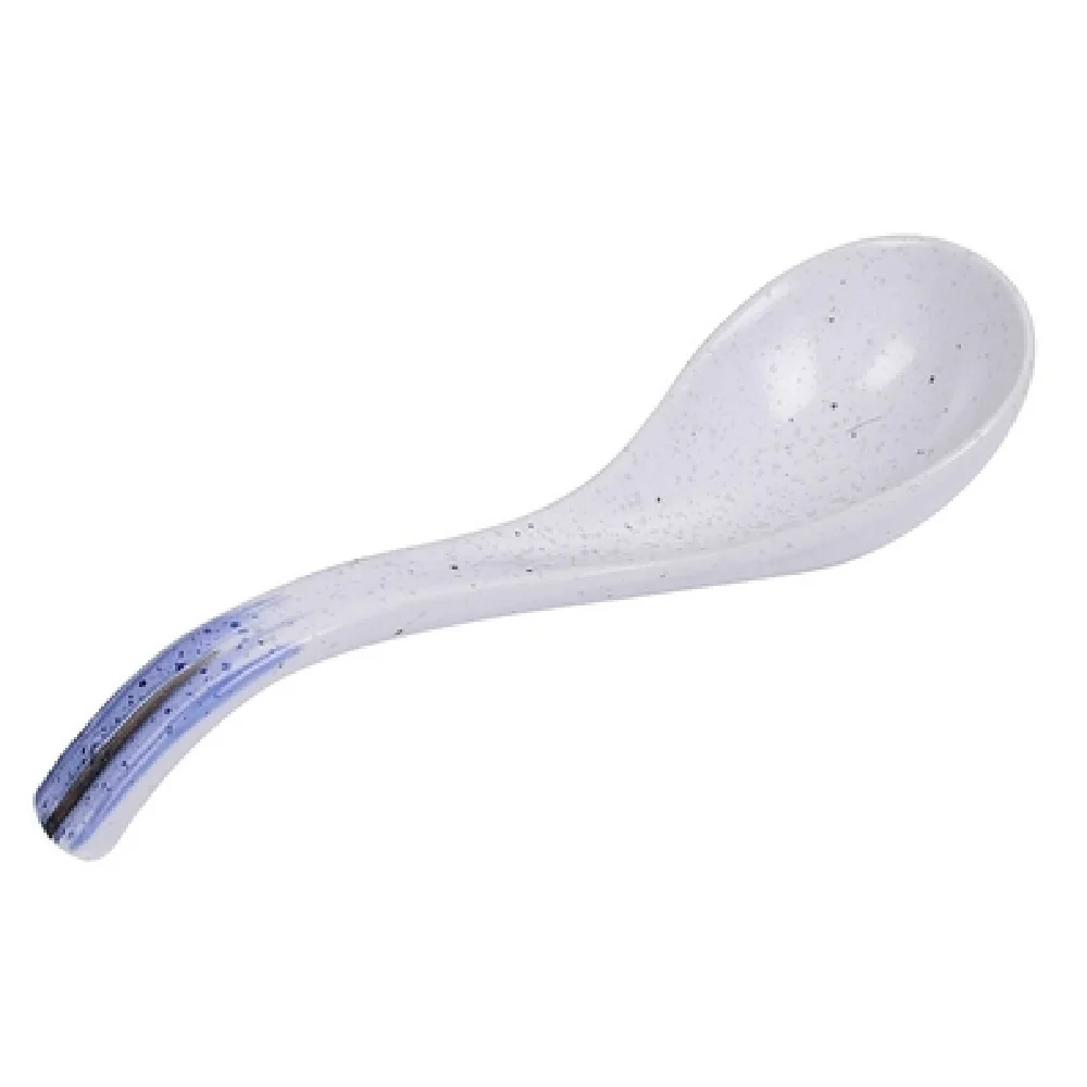 Yanco OC-7002 6-1/2 Inch Porcelain Glazed Ocean Spoon - Dishwasher Oven Microwave Safe
