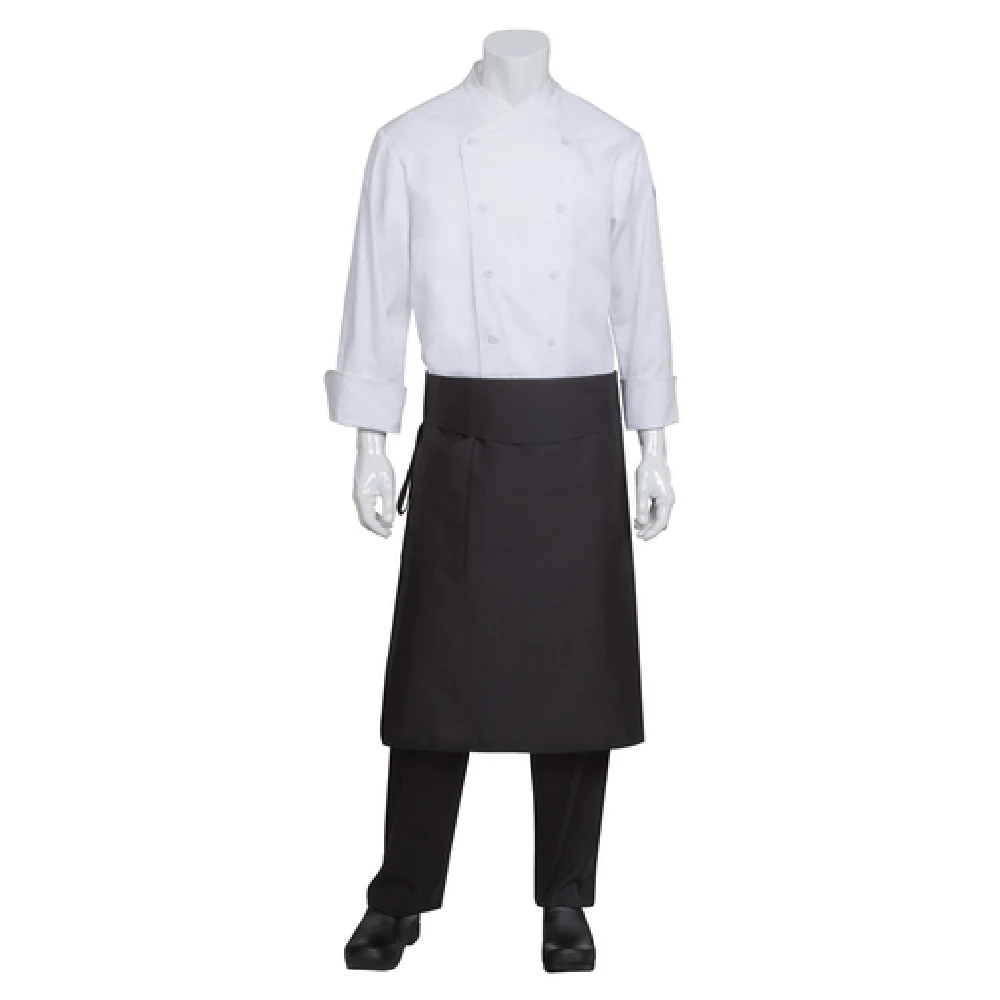 Chef Works BPTABLK0 21 Inch Waist Apron Flip-over Front Flap Black Chef Works BPTABLK0 21 Inch Waist Apron Flip-over Front Flap Black