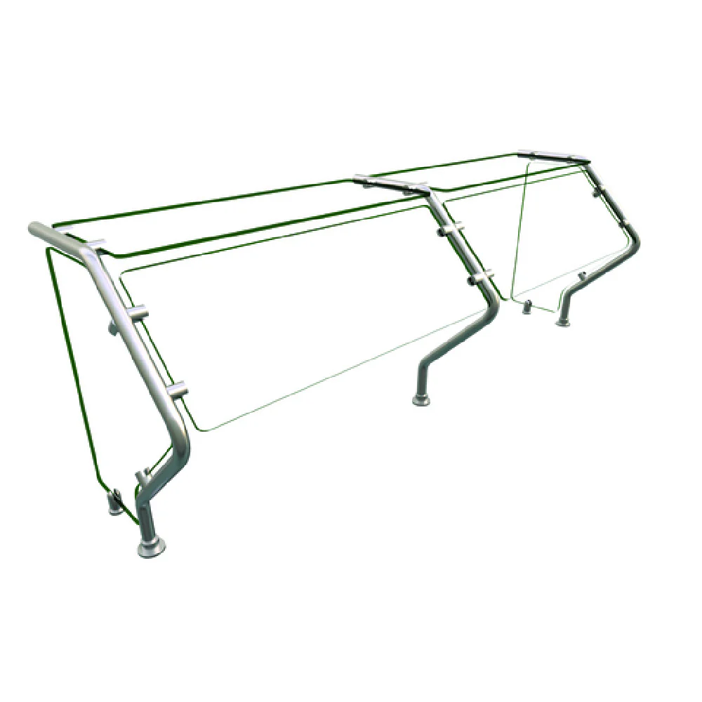 Hatco ES73-60 60 Inch Self Service Sneeze Guard Glass with Stainless Steel Hatco ES73-60 60 Inch Self Service Sneeze Guard Glass with Stainless Steel