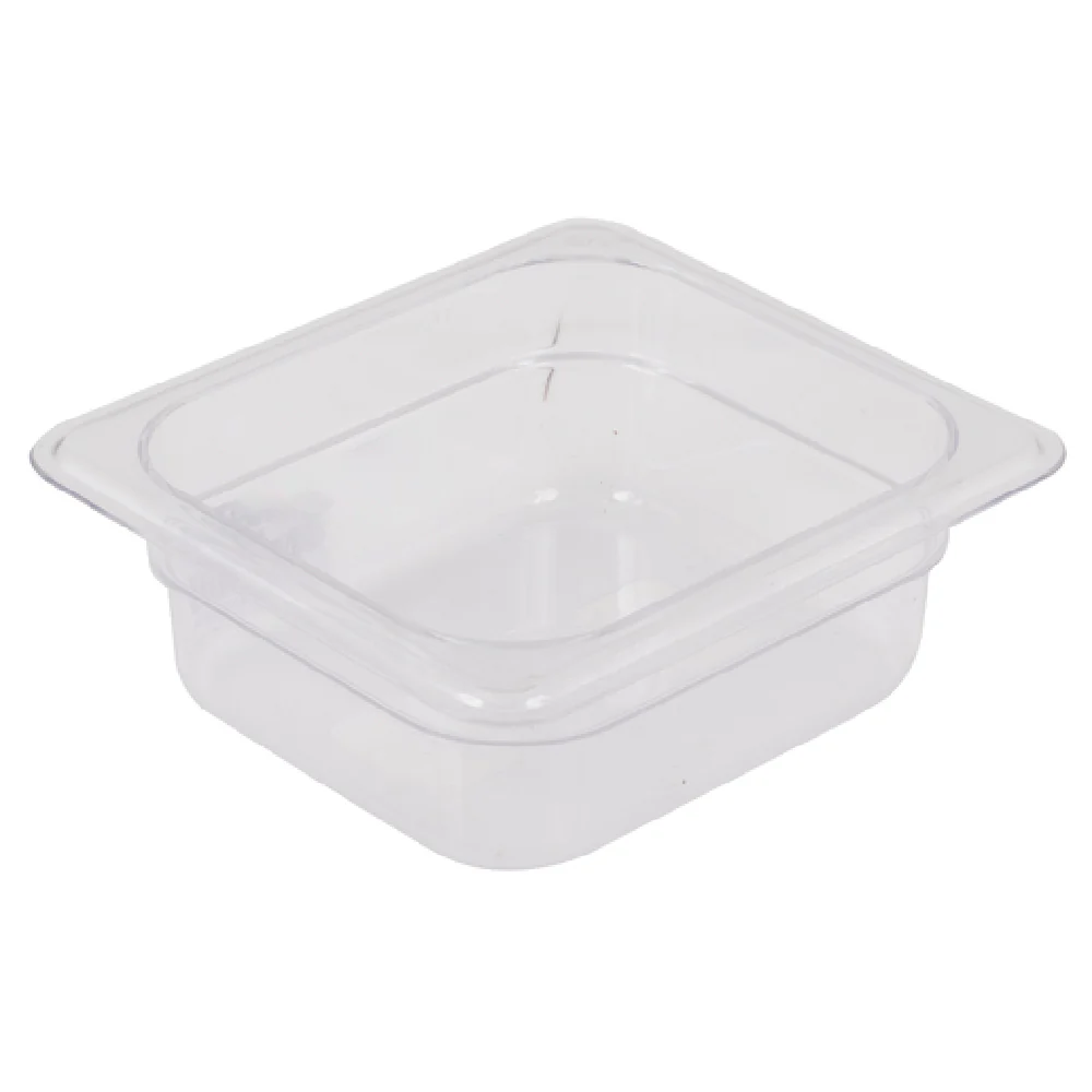 Stanton Trading FP-1602 1/6 Size Food Pan Polycarbonate Clear 48 Packs