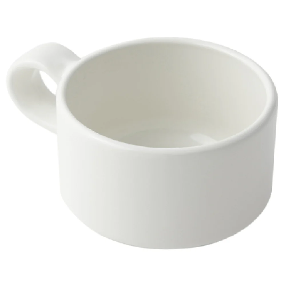 Bon Chef 3033SMOKEGRA 10 Oz Soup Cup With Side Handle Aluminum Smoke Gray