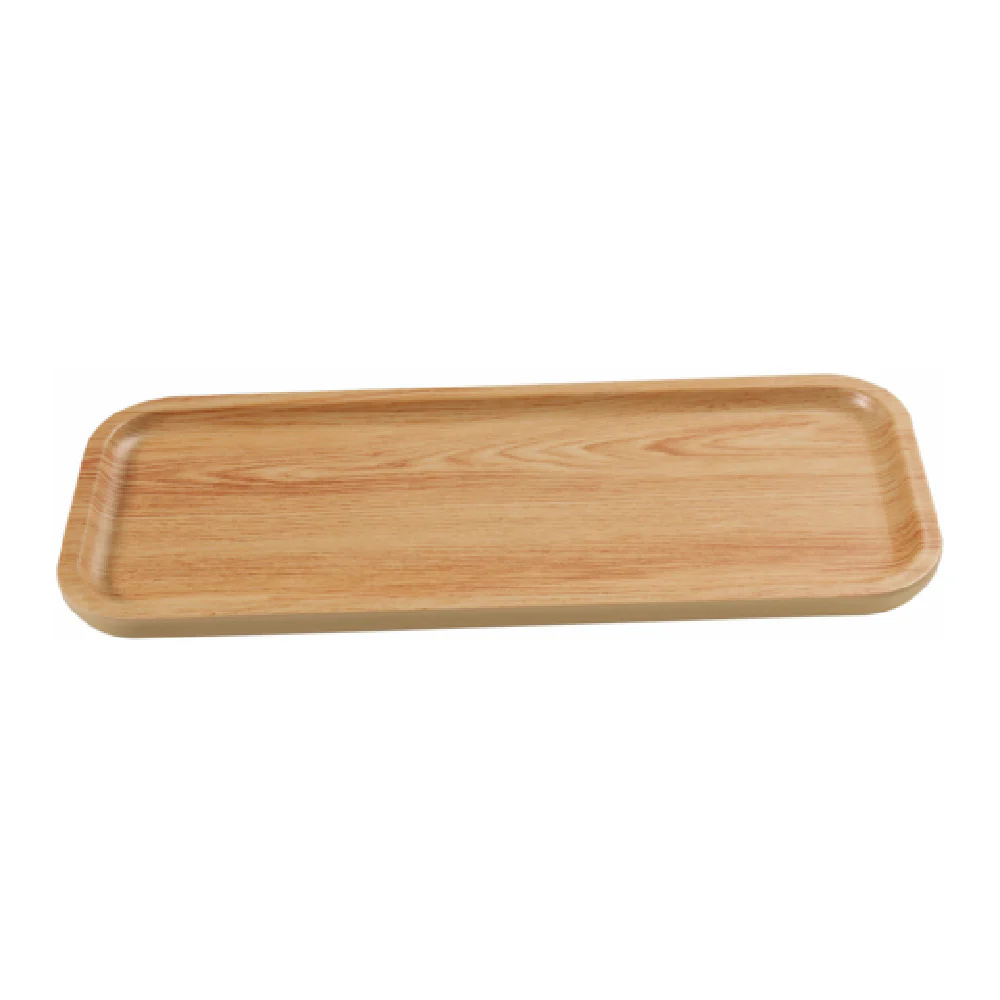 Yanco WD-2213 12.875 Inch Plate Melamine Rectangular Golden Oak Color