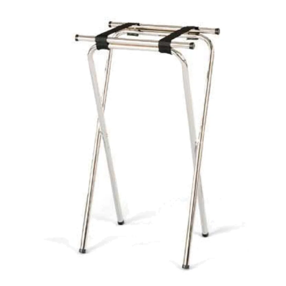 Forbes Industries 6850-BE 20 Inch Steel Tray Stand with Black Poly Straps Beige Finish