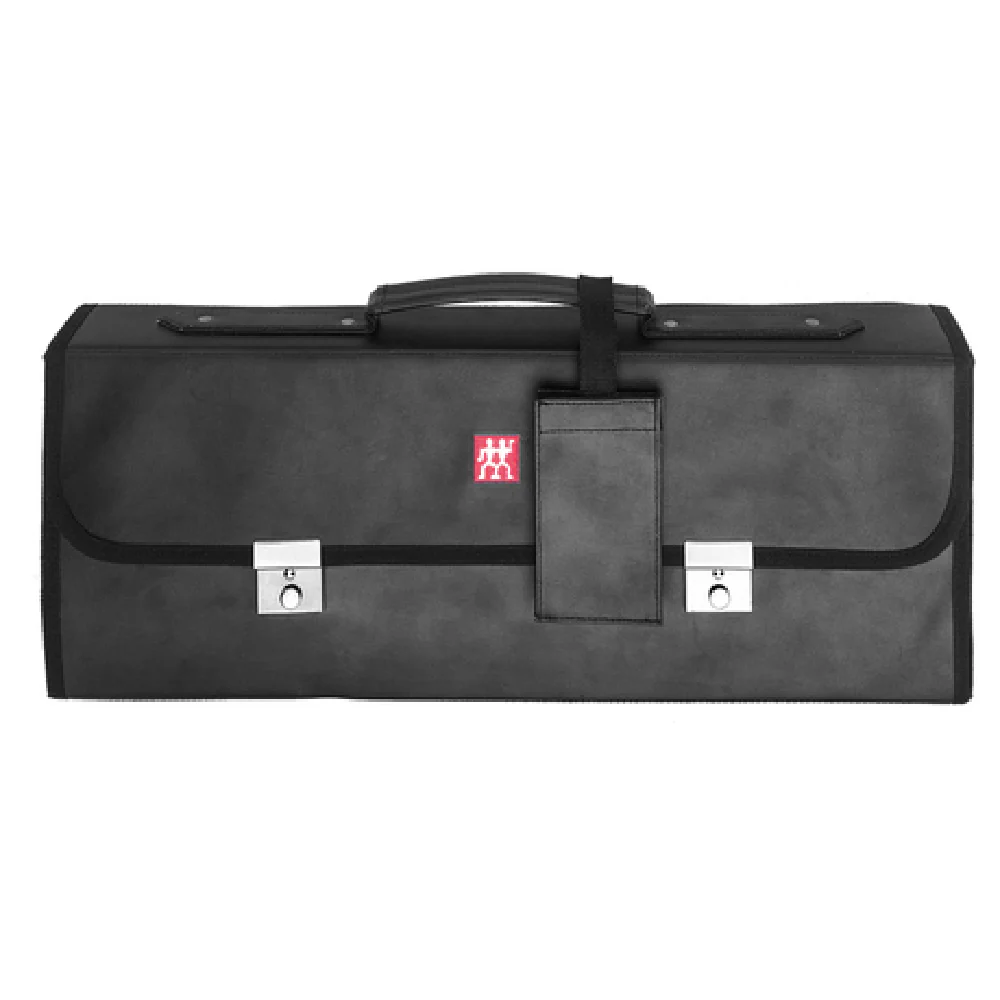 Zwilling 35070-100 20 Inch Knife Case Holds Up to 5 Knives with Enlarged Pockets Black