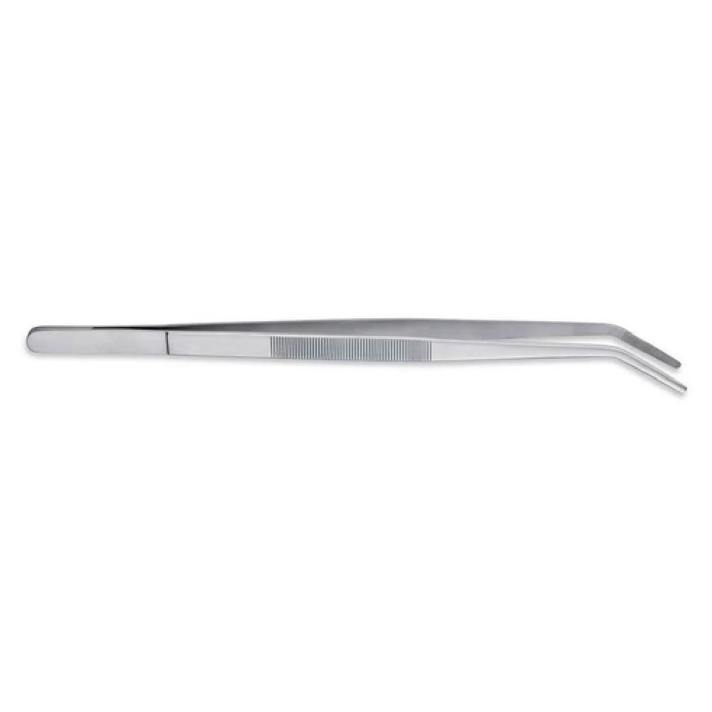 Matfer 652022 13-3/4 Inch Chef Plating Tongs Stainless Steel with ergonomic grip