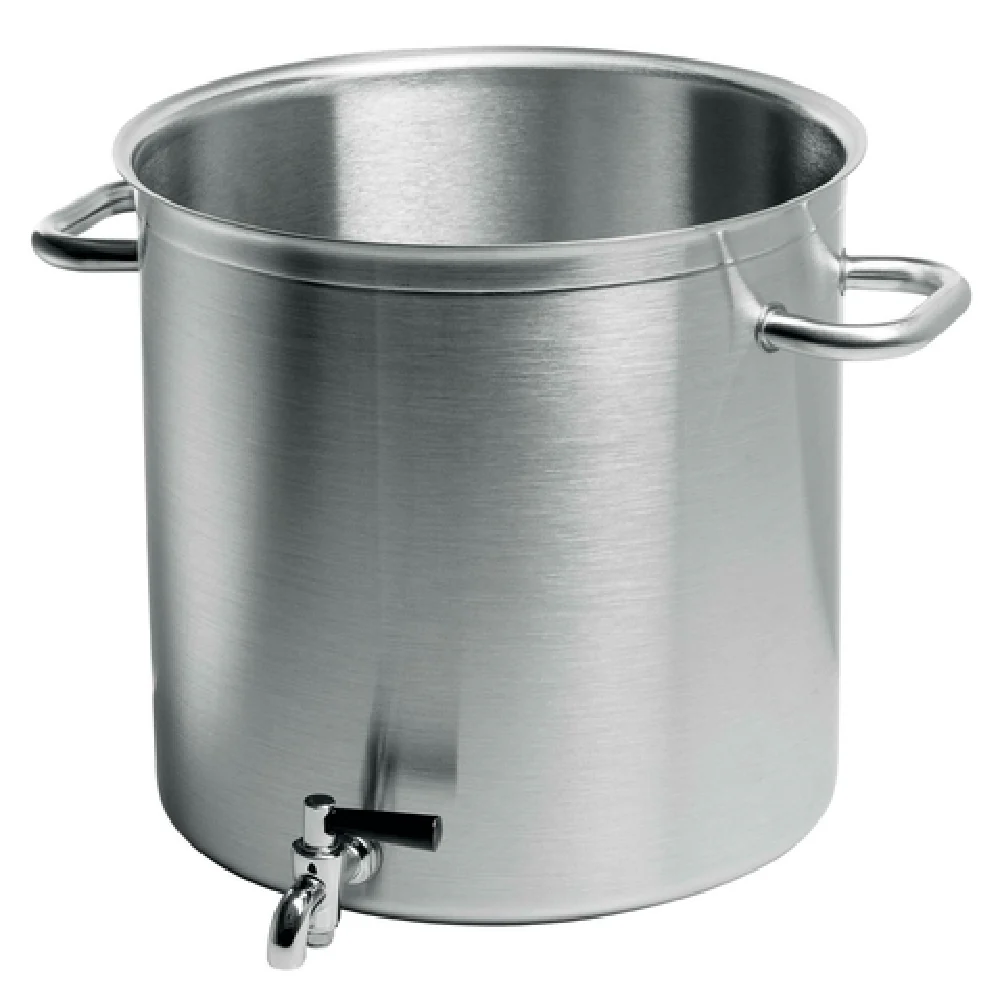 Matfer 694340 53 Quarts Stock Pot with Faucet Stainless Steel