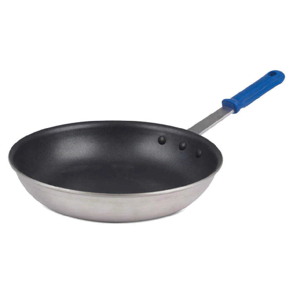 JB Prince S300 10 Fry Pan 10 Inch Non-Stick Aluminum Silverstone with Riveted Handle Blue
