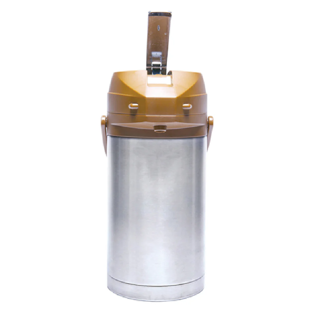 Service Ideas CTAL30BR 6-3/4 Inch Lever Airpot Stainless Steel Vacuum Insulated with Brown Lid
