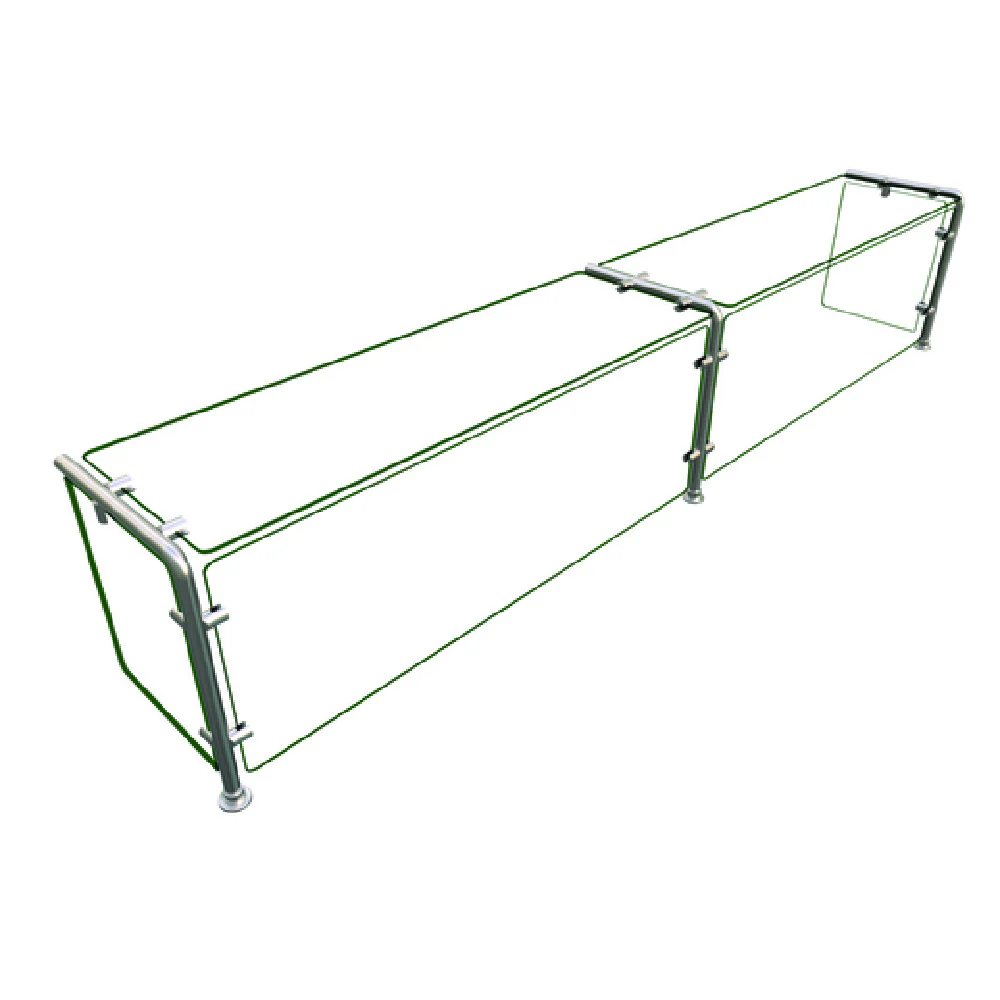 Hatco EP11-08412 84 Inch Stainless Steel Flav-R-Shield Food Shield with Glass