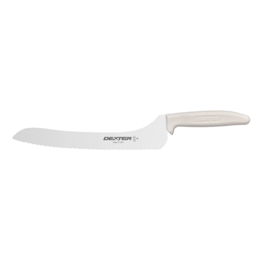 Dexter Russell S163-9SC-PCP 9 Inch Scalloped Edge Sandwich Knife White Handle High Carbon Steel Dexter Russell S163-9SC-PCP 9 Inch Scalloped Edge Sandwich Knife White Handle High Carbon Steel