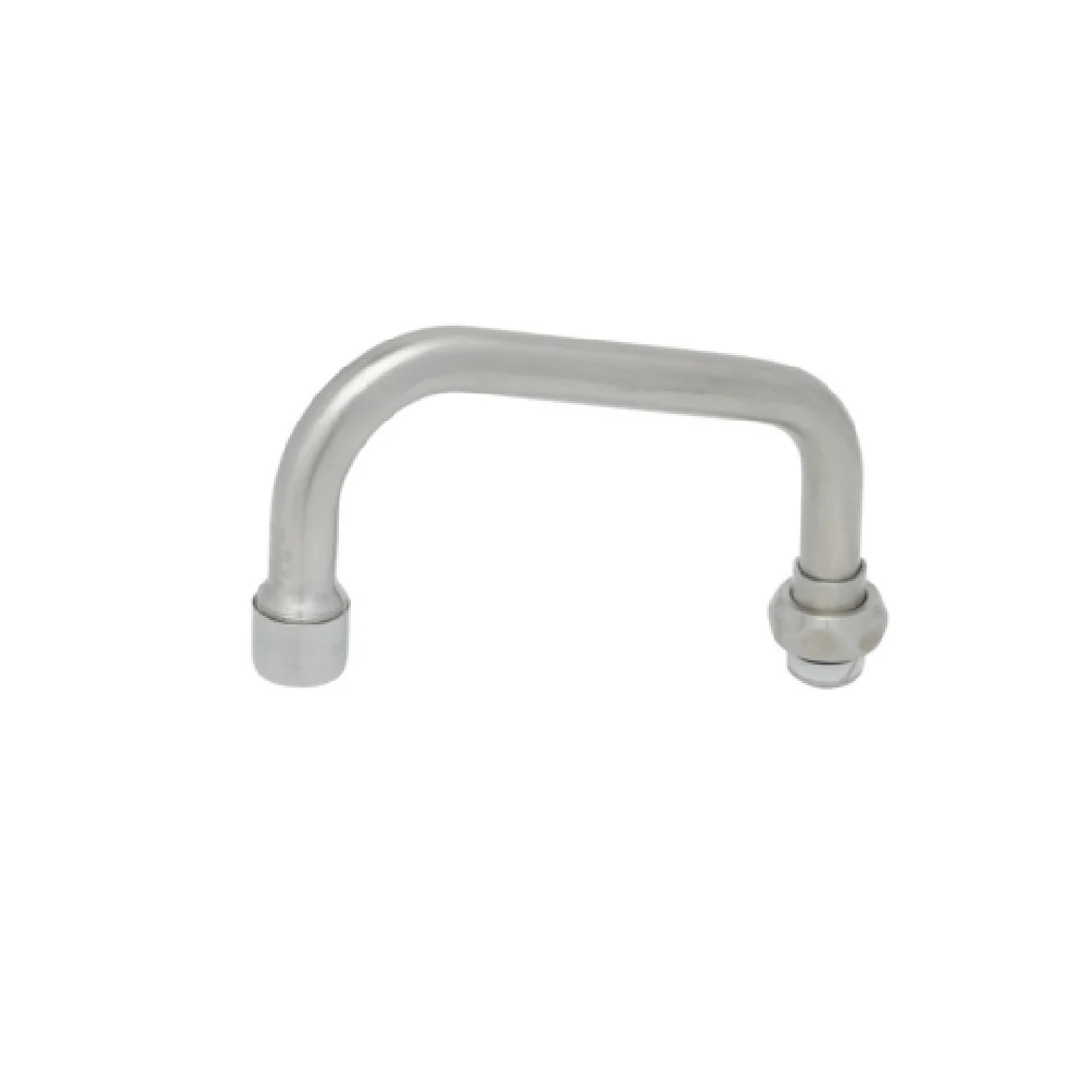 T&S Brass S059X-V20 6 Inch Swing Nozzle 2.0 GPM Vandal Resistant Aerator Stainless Steel