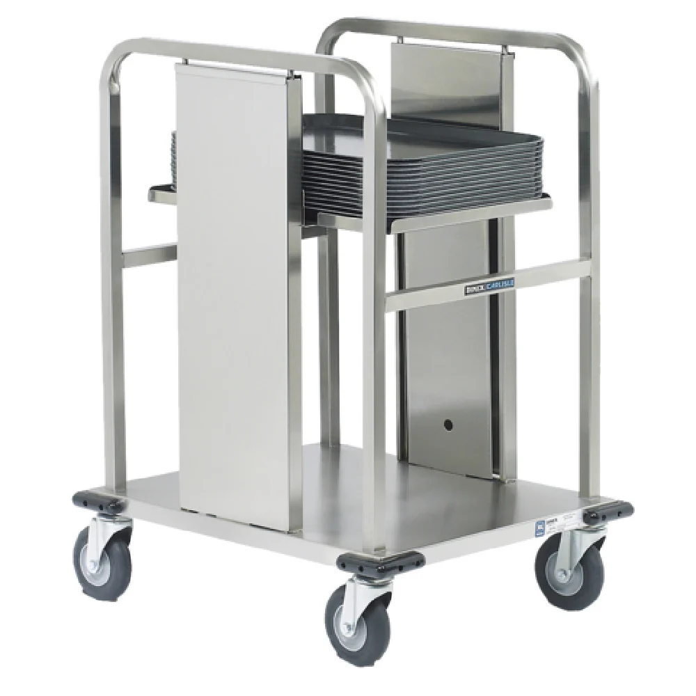 Dinex DXPIDT1S1520 15 Inch Tray Dispenser Stainless Steel Open Style 100 Capacity