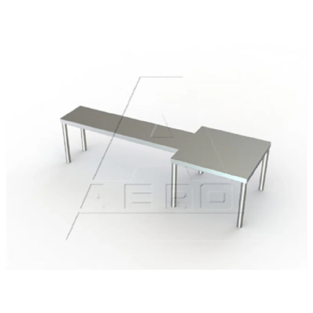 AERO Manufacturing MWSR-1272 72 Inch Microwave Shelf Stainless Steel with Right Mount AERO Manufacturing MWSR-1272 72 Inch Microwave Shelf Stainless Steel with Right Mount