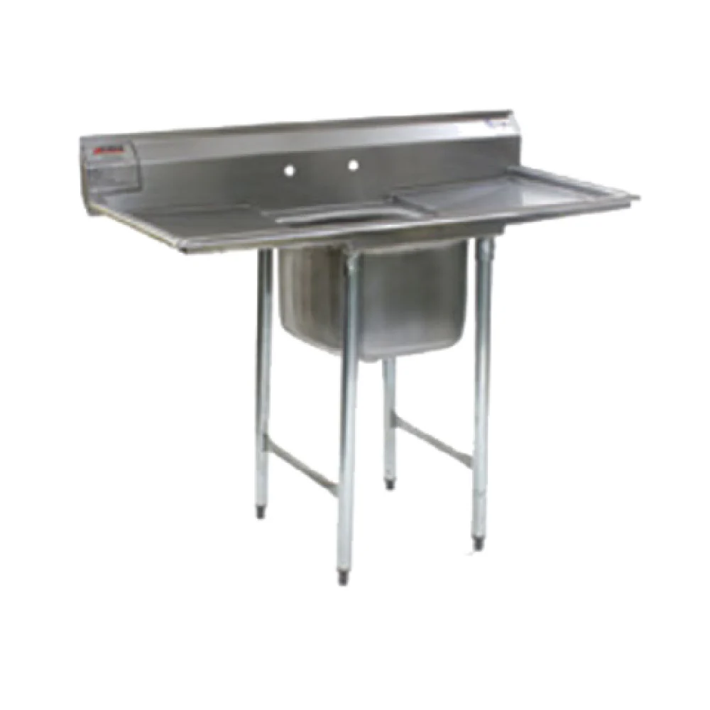 Eagle 414-24-1-24 72 Inch Sink One Compartment 430 and 304 Stainless Steel with Drainboards Eagle 414-24-1-24 72 Inch Sink One Compartment 430 and 304 Stainless Steel with Drainboards