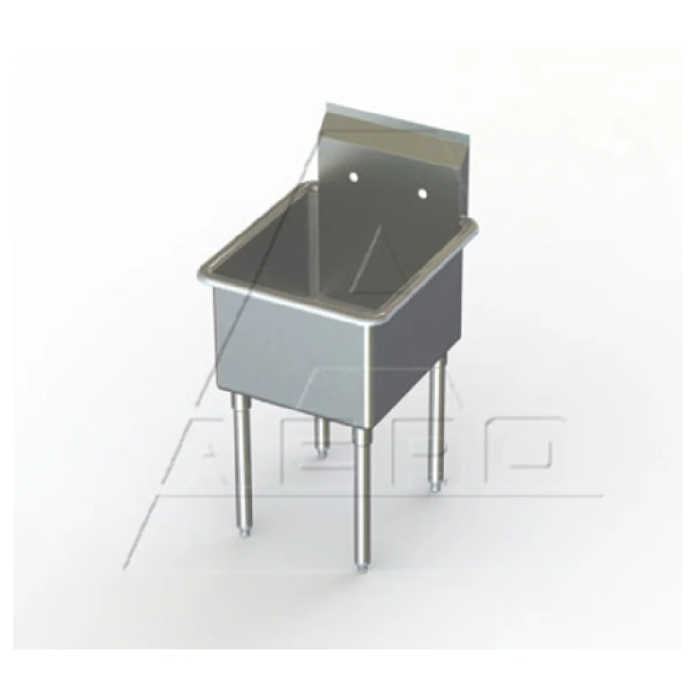 AERO Manufacturing XF1-1818 Sink 18 Inch One Compartment No Drainboard Stainless Steel
