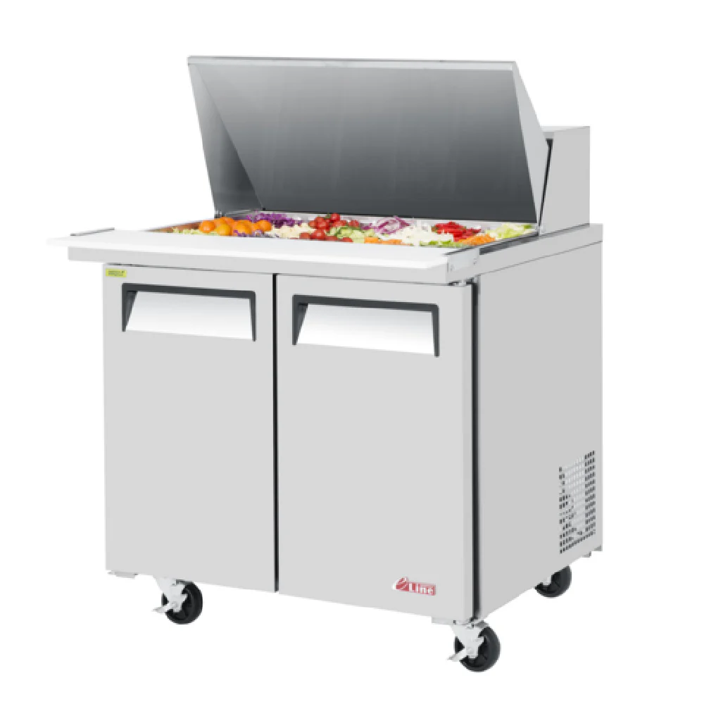 Turbo Air EST-36-15-N6-V 36 Inch Refrigerated Counter Mega Top Unit 11 cu ft Turbo Air EST-36-15-N6-V 36 Inch Refrigerated Counter Mega Top Unit 11 cu ft