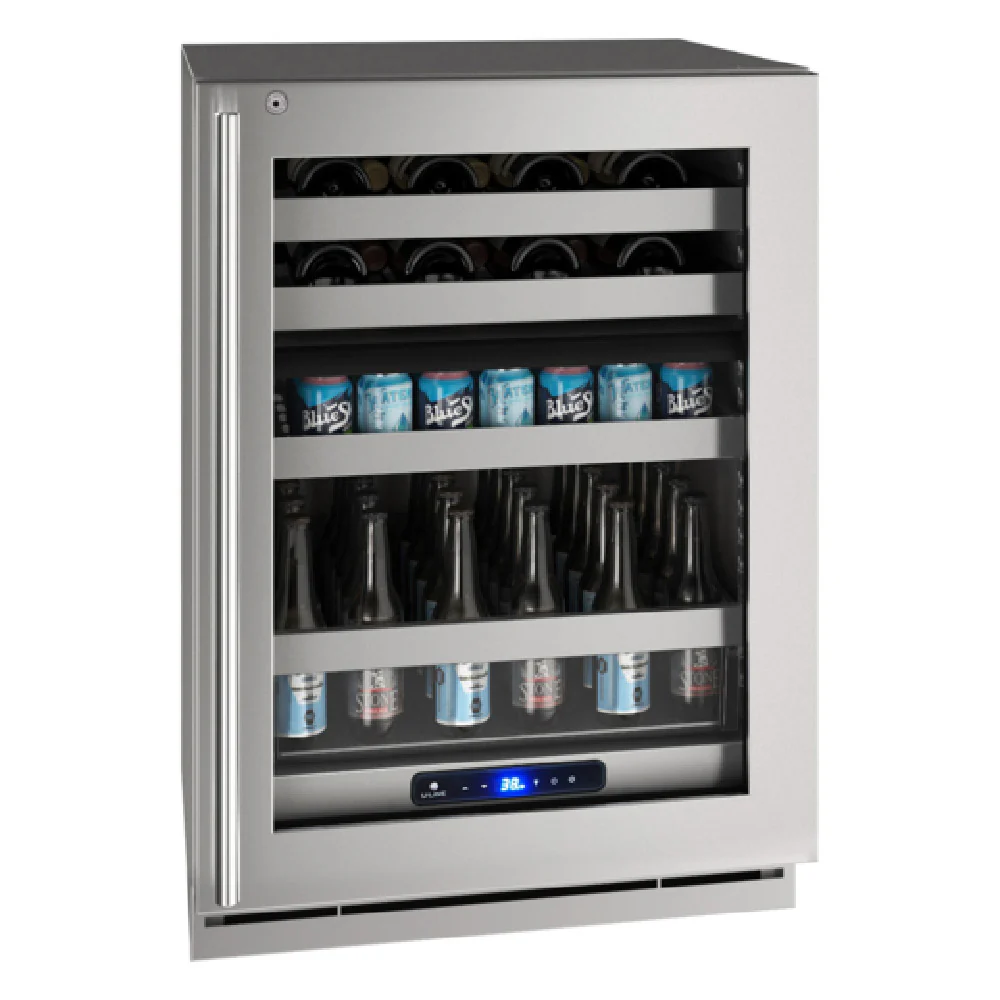 U-Line Corporation UHBD524-SG41A 24 Inch Dual-Zone Refrigerator 5.1 cu ft Stainless Steel U-Line Corporation UHBD524-SG41A 24 Inch Dual-Zone Refrigerator 5.1 cu ft Stainless Steel