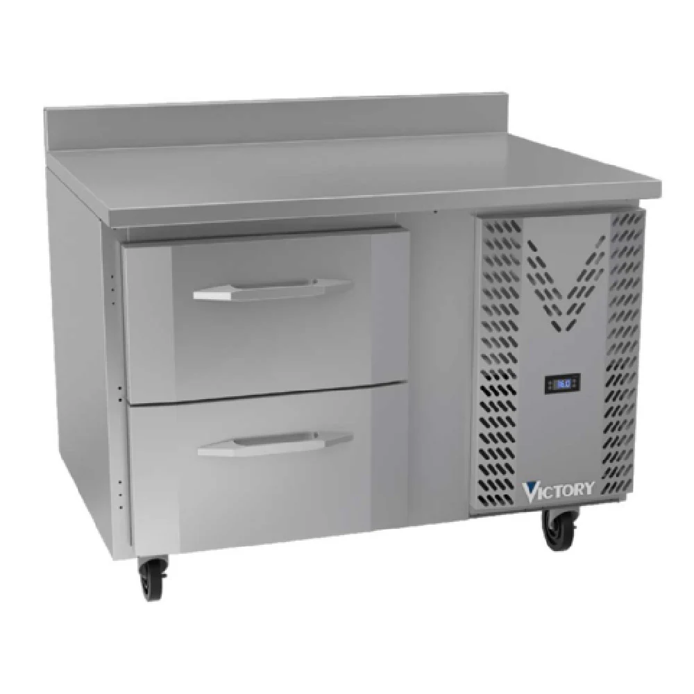 Victory VWRD46HC-2 46 Inch Refrigerated Counter with 2 Drawers Self-Contained