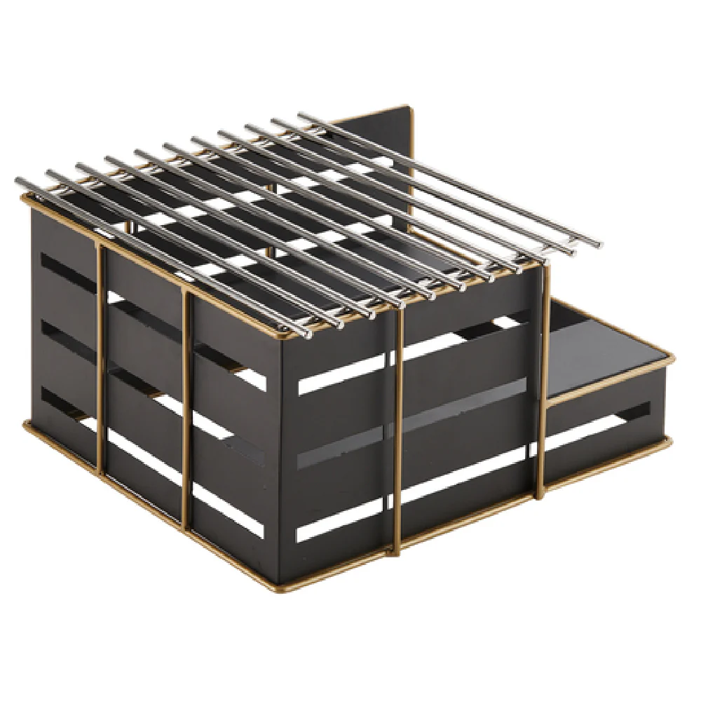 Cal Mil 22089-90 14-1/4 Inch Butane Stove Frame Black Steel with Durable Design Cal Mil 22089-90 14-1/4 Inch Butane Stove Frame Black Steel with Durable Design
