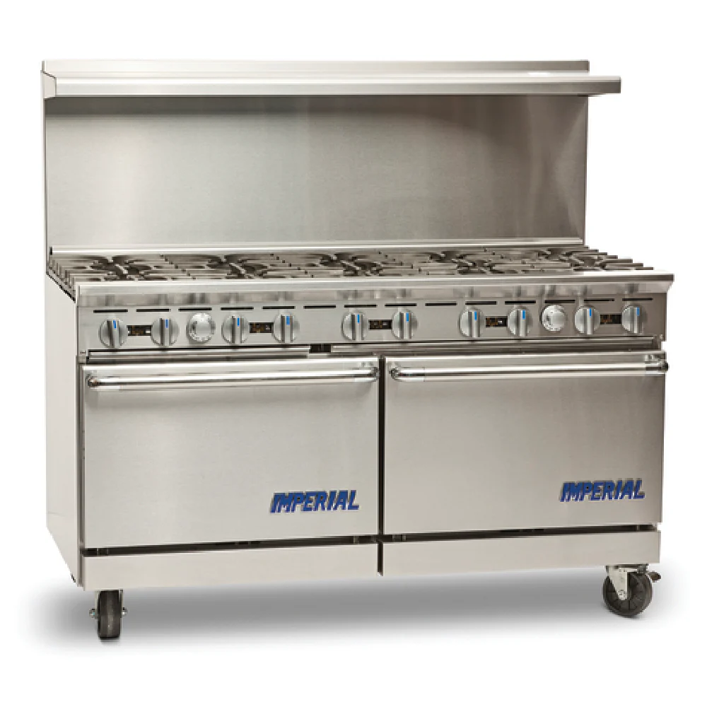Imperial IR-10-CC_NAT 60 Inch Gas Range with 10 Open Burners and 2 Ovens Imperial IR-10-CC_NAT 60 Inch Gas Range with 10 Open Burners and 2 Ovens