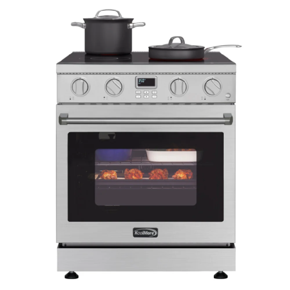 Koolmore KM-EPR-30AP-SS 30 Inch Electric Range Stainless Steel with 14900W Power Koolmore KM-EPR-30AP-SS 30 Inch Electric Range Stainless Steel with 14900W Power