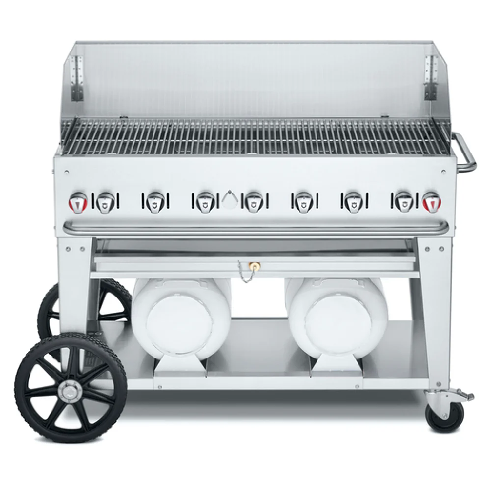 Crown Verity CV-CCB-48WGP 56 Inch Gas Outdoor Grill with 7 Burners and Wind Guards Crown Verity CV-CCB-48WGP 56 Inch Gas Outdoor Grill with 7 Burners and Wind Guards