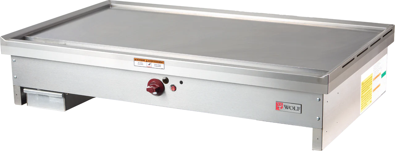 Wolf TYG48C_LP 48 Inch Polished Steel Teppanyaki Griddle with 30000 BTU Gas Wolf TYG48C_LP 48 Inch Polished Steel Teppanyaki Griddle with 30000 BTU Gas