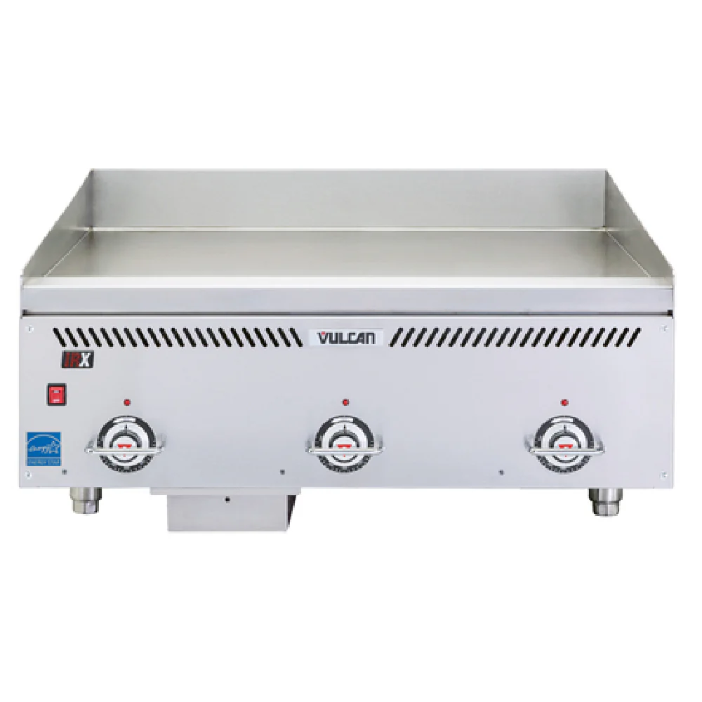 Vulcan VCCG72-AR_LP 72 Inch Heavy Duty Gas Griddle Countertop with 6 Burners 180000 BTU Vulcan VCCG72-AR_LP 72 Inch Heavy Duty Gas Griddle Countertop with 6 Burners 180000 BTU
