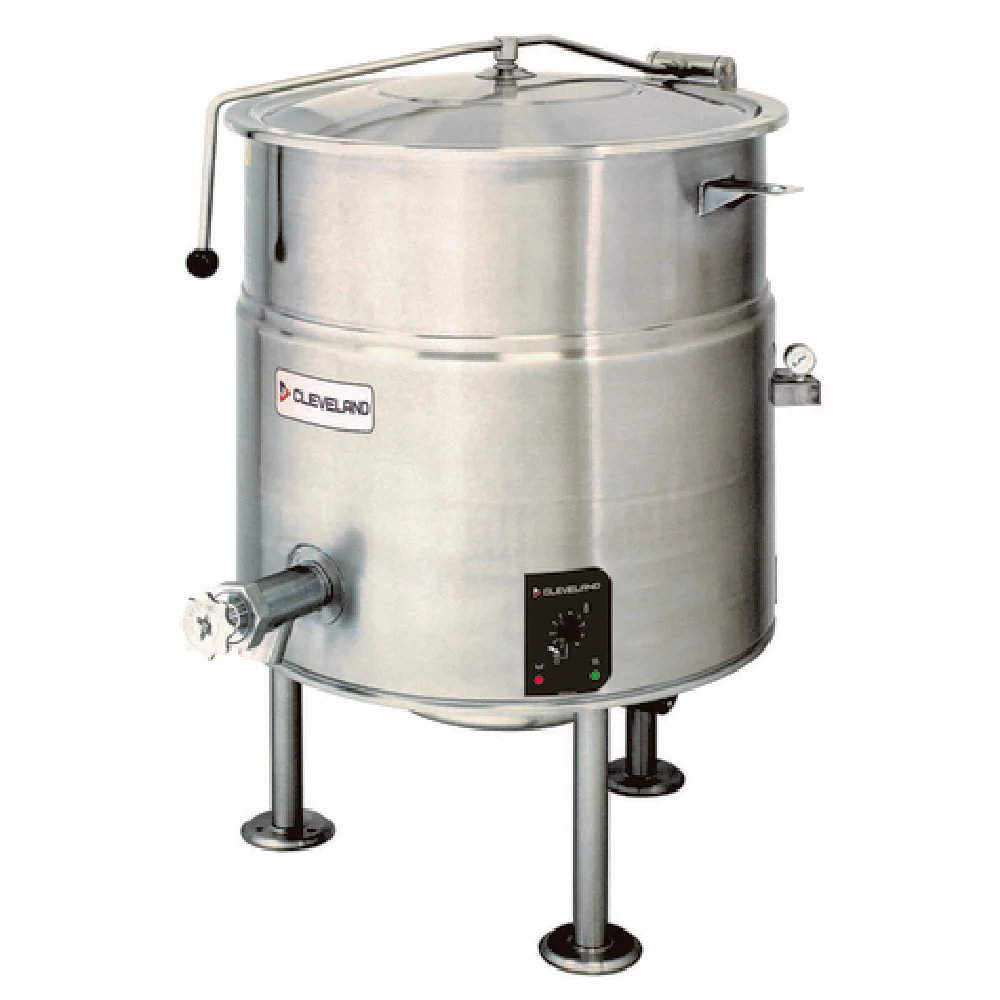 Cleveland KEL60_240/60/3 Electric Kettle 34 Inch Width 60 Gallon Capacity with Faucet Bracket