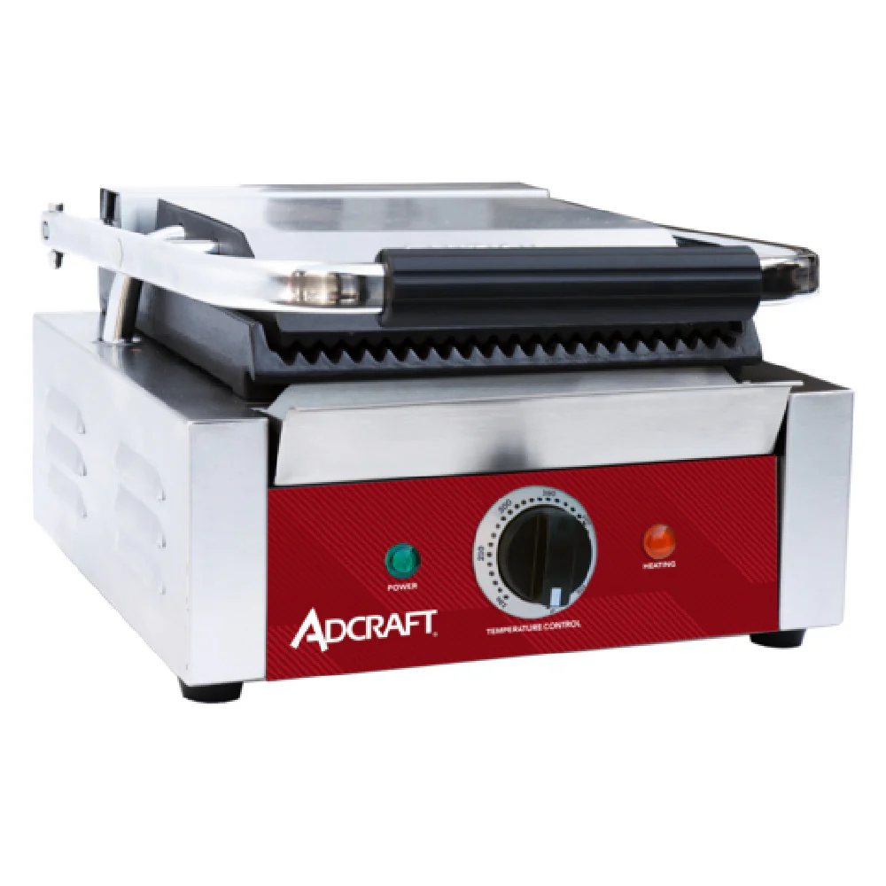 Admiral Craft SG811BS 8.6 Inch Grooved Sandwich Grill Cast Iron Surface