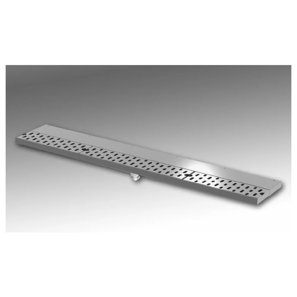 Perlick DRD42 42 Inch Drink Rail Drainer Stainless Steel Beverage Trough