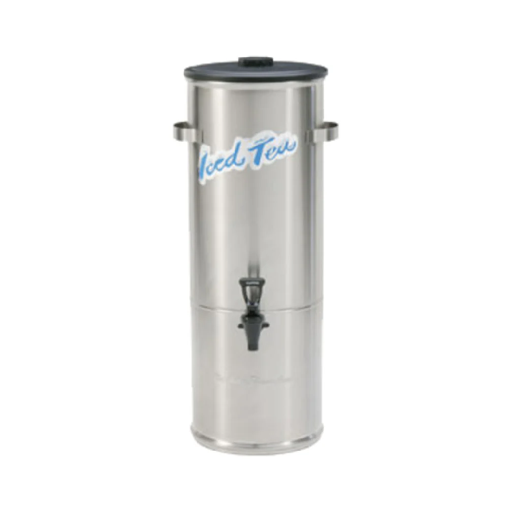 Curtis TC-5H 9-2/5 Inch Iced Tea Dispenser Round Heavy Gauge Stainless Steel Curtis TC-5H 9-2/5 Inch Iced Tea Dispenser Round Heavy Gauge Stainless Steel