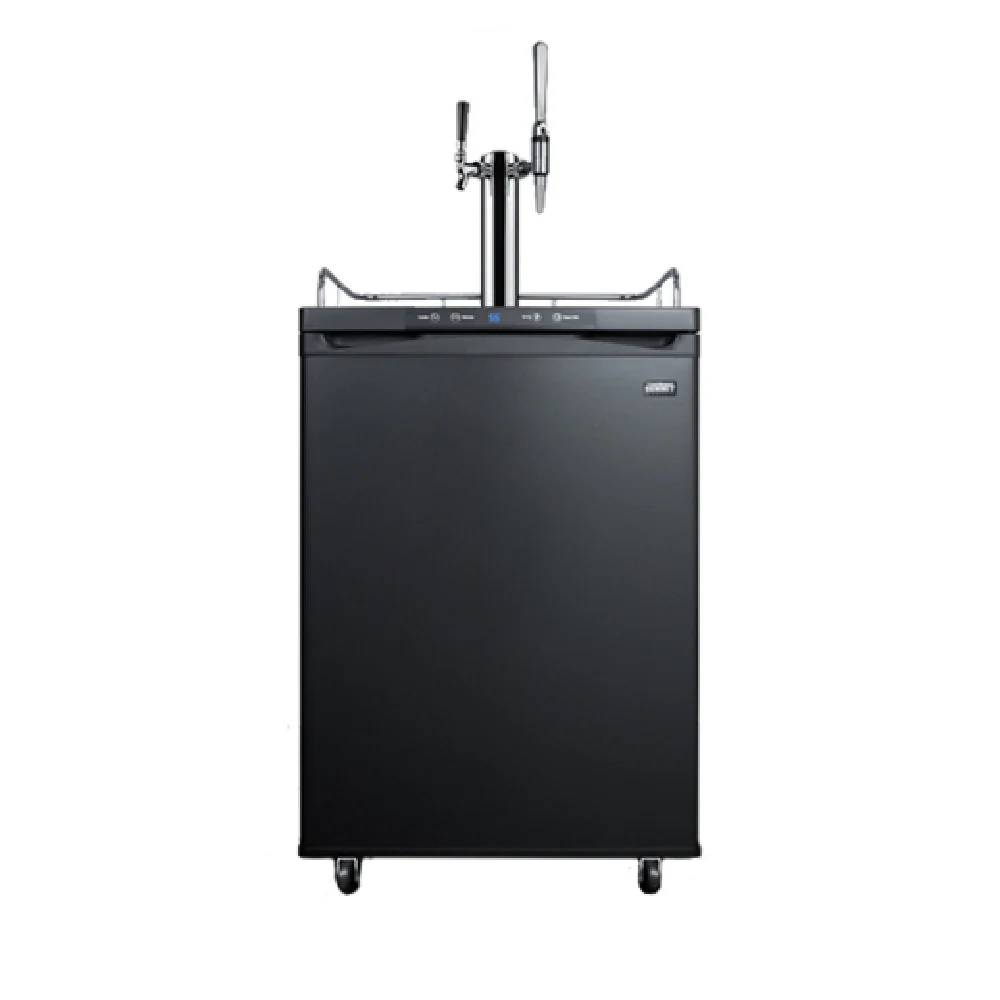 Summit SBC635M7CMTWIN 24 Inch Nitro Cold Brew Coffee Dispenser with Dual Taps