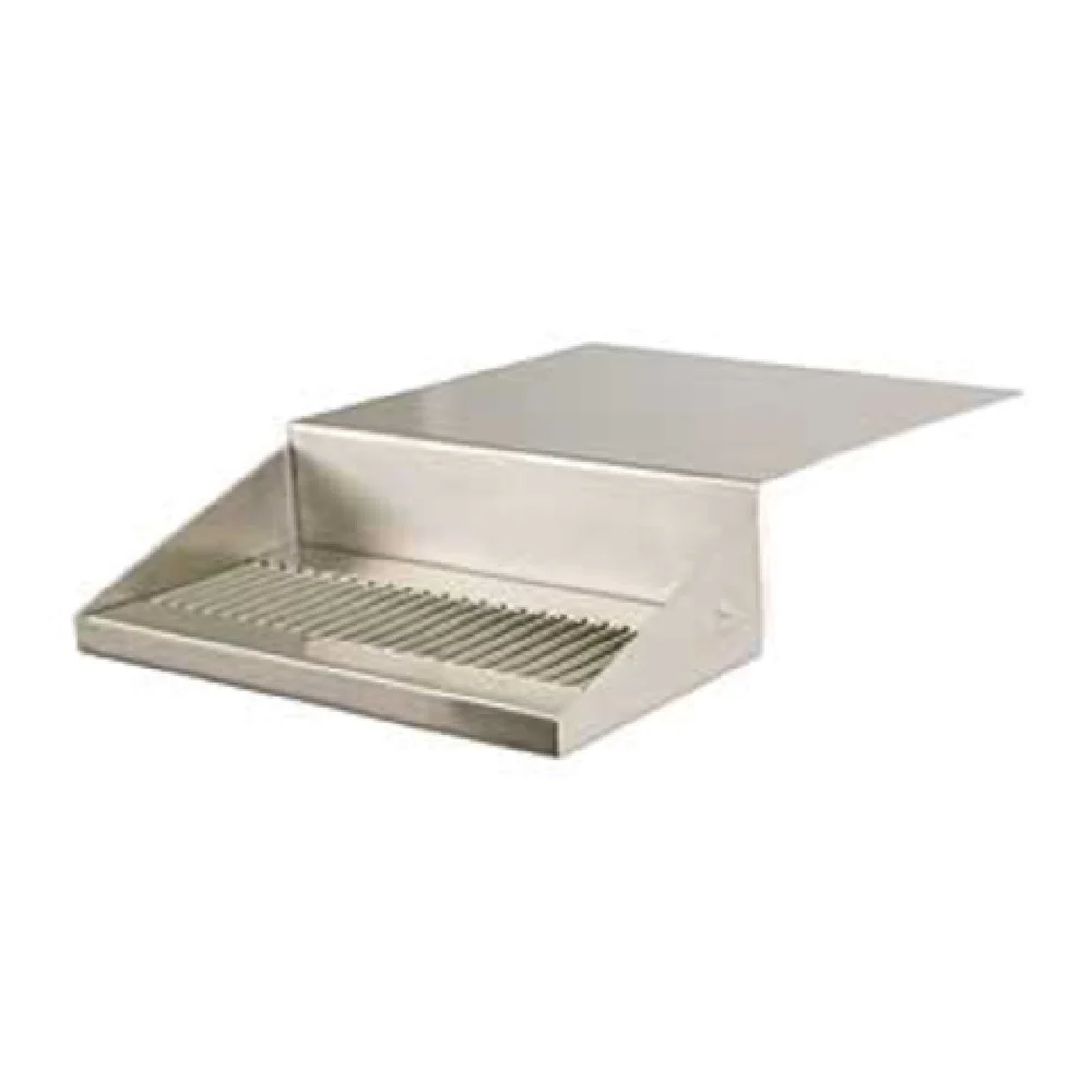 Micro Matic DP-J-12 12 Inch Jockey Box Drip Tray Stainless Steel with Inlet Drain