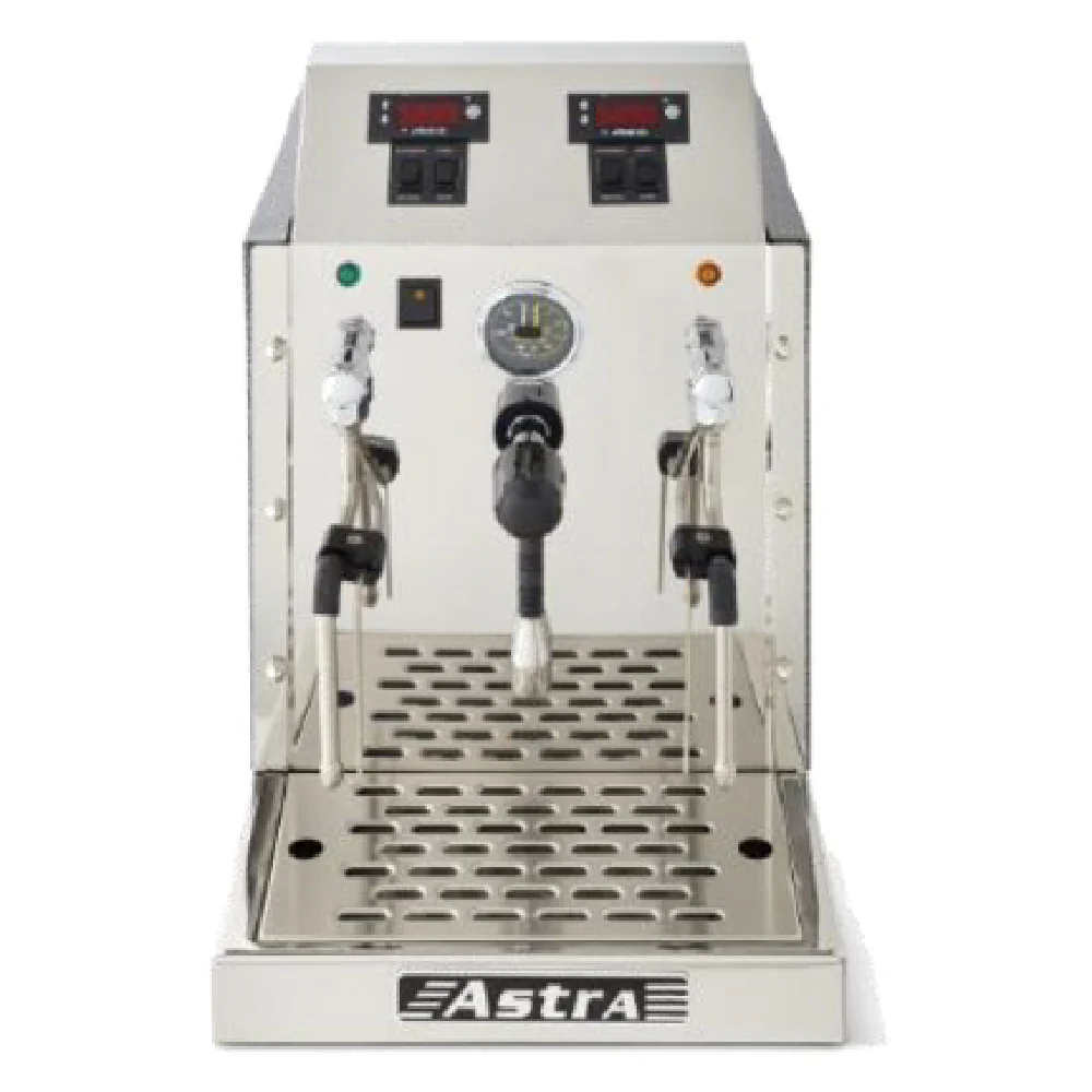 Astra STA1800 13 Inch Countertop Electric Milk Steamer Stainless Steel with 2 Valves Astra STA1800 13 Inch Countertop Electric Milk Steamer Stainless Steel with 2 Valves