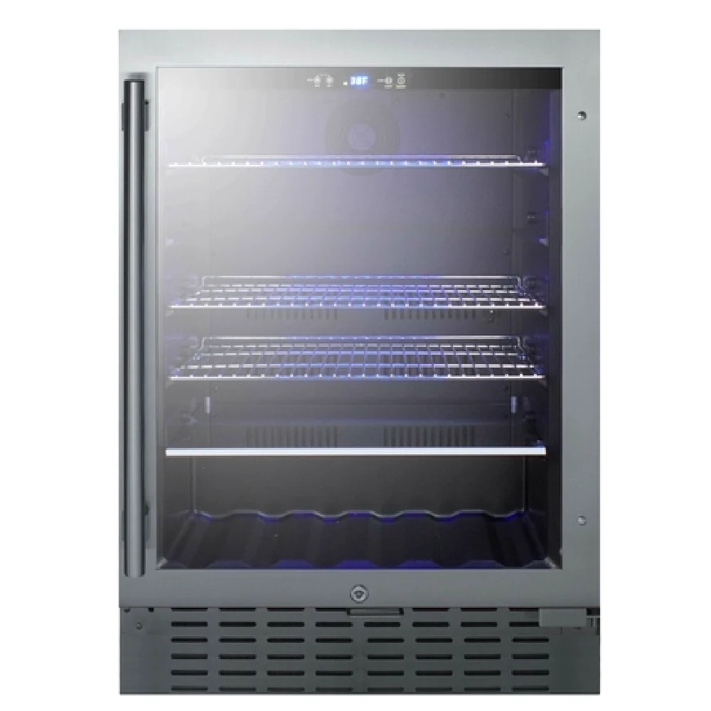 Summit SCR2466BCSS 23 Inch Beverage Merchandiser Reach-in 4.2 Cu Ft Stainless Steel Summit SCR2466BCSS 23 Inch Beverage Merchandiser Reach-in 4.2 Cu Ft Stainless Steel