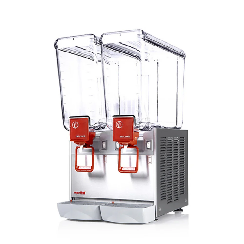 Monaco Foodservice UEAD201K0 14 Inch Stainless Steel Electric Beverage Dispenser with 2 bowls
